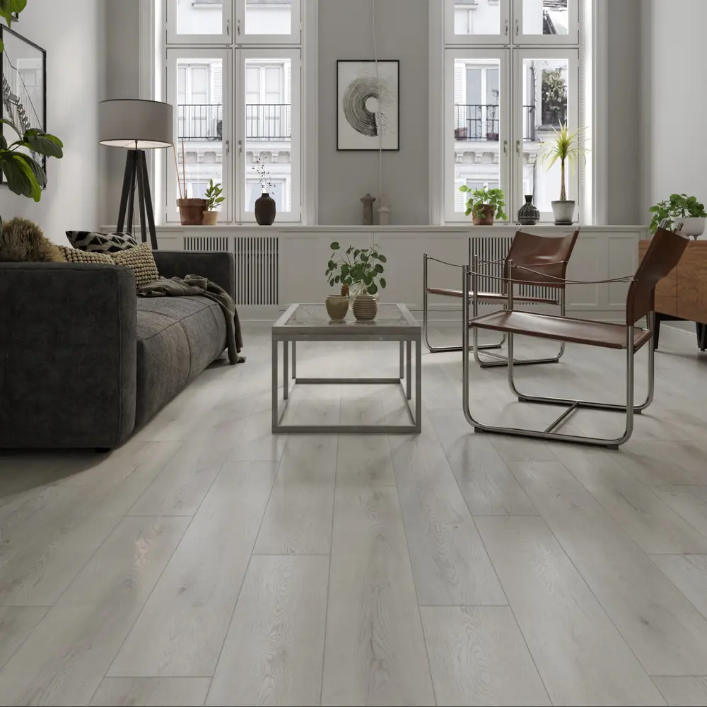 SPC плитка Natisston Дуб беленый 34 класс толщина 4 мм 2.232 м² STLM-2188673