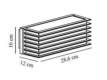 Металлическая наружная настенная лампа Nordlux FLUCTUS ARCH-00151996 - Вид №3