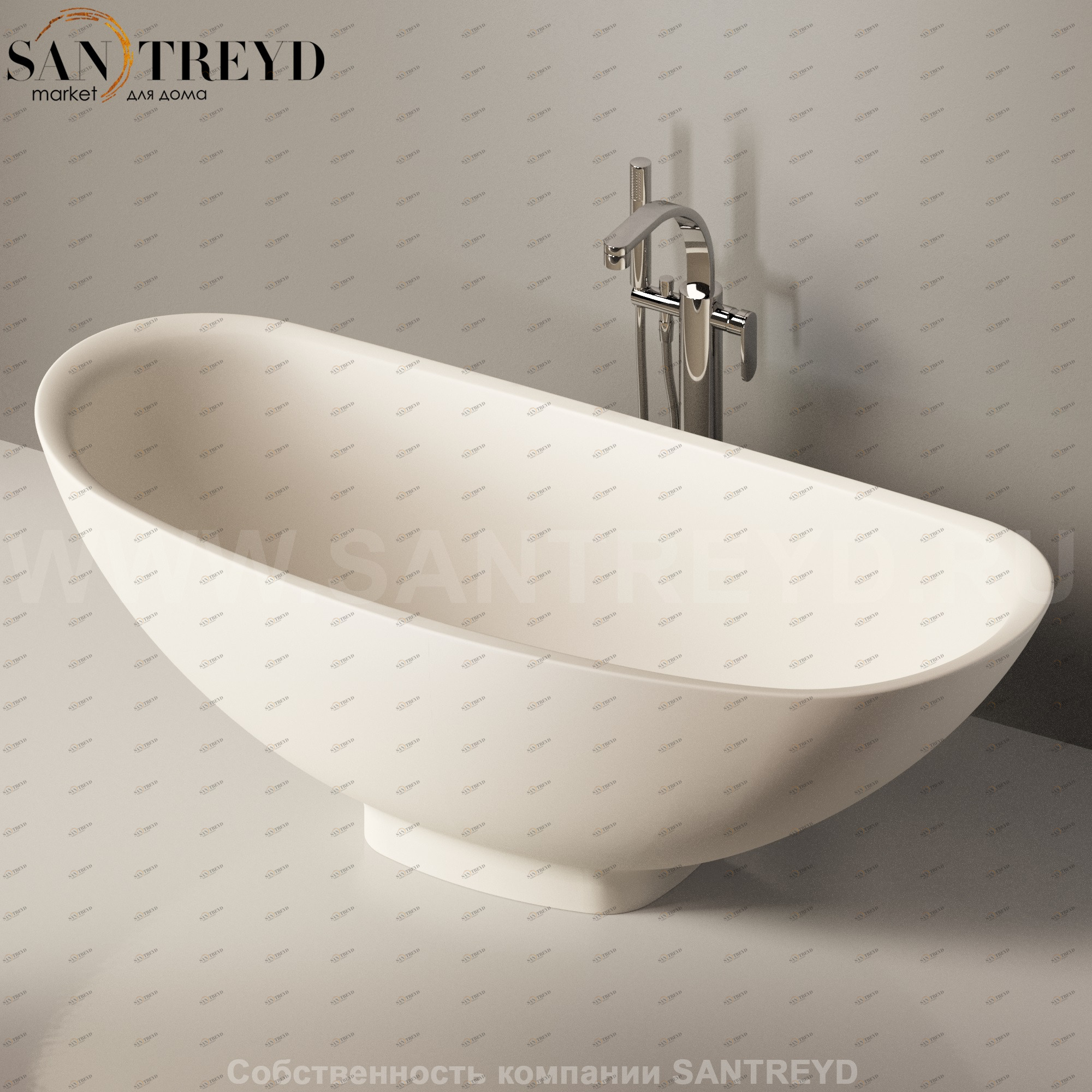 Flaminia IO e SI Ванна свободностоящая 165 см бежевая IOeSI70SM.9003 Ceramica Flaminia