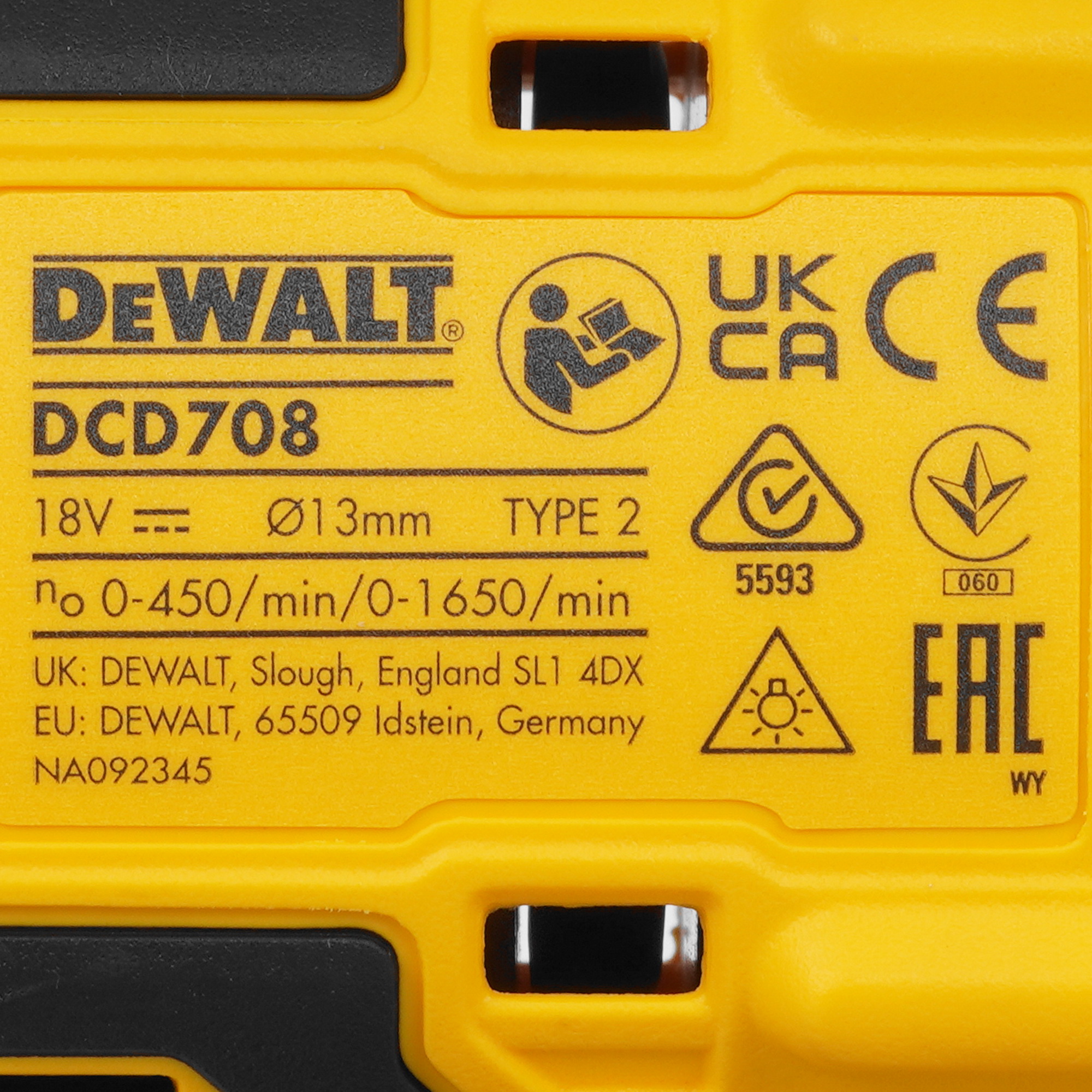 Дрель-шуруповерт DeWalt DCD708P2T-QW XR FLEXVOLТ 18/54V 5440959 STDN-0031556 - Вид №3