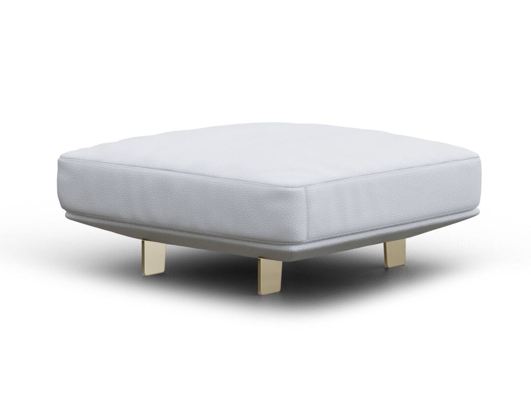 Кожаный квадратный пуф Natuzzi Italia кампус ARCH-00071578 - Вид №1