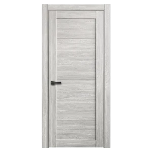 Комплект двери Тренто глухая 90x200 см ПВХ цвет дуб европейский серый с добором 150 мм