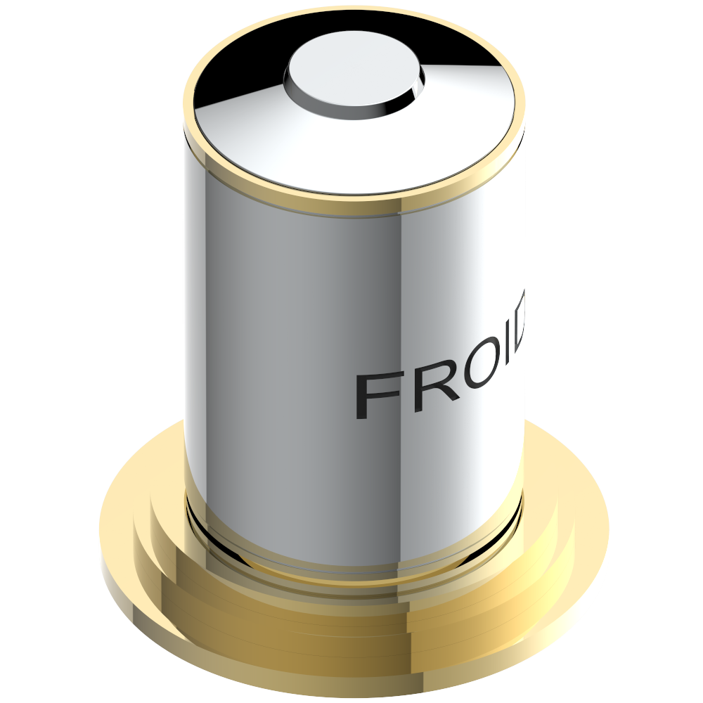 G2T-36/C Вентиль 3/4" набортный для холодной воды Thg-paris Faubourg metal Хром/золото G2T 36/C CAT.A