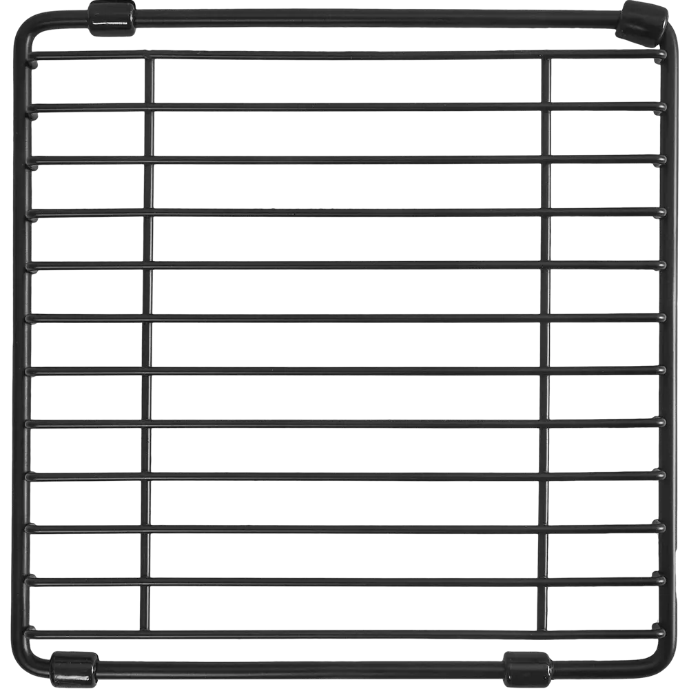 Подставка под горячее Delinia 20x20x1.5 см металл черный STLM-2147217 - Вид №3