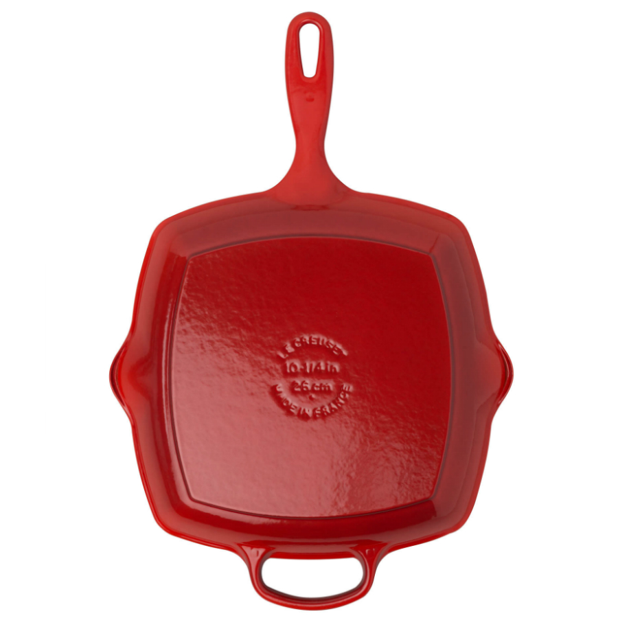Сковорода-гриль чугунная Le Creuset, 26 см, вишневая 20183260600422 - Вид №4