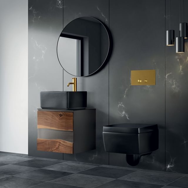 C525M4L70.101RV Тумба подвесная с 4 выдвижными ящиками 50 см A. e T. Italia TRACE Белый матовый - Дуб Италия AeT ITALIA - Вид №3