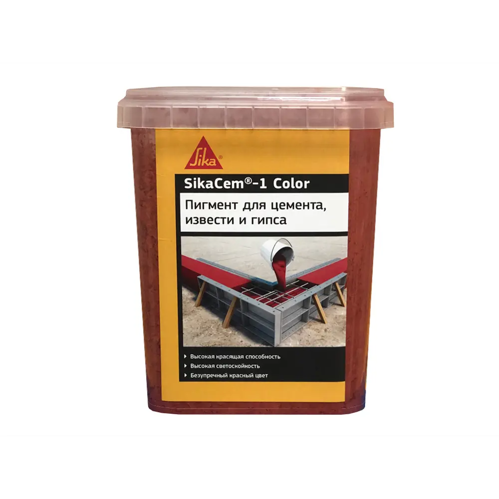 Краситель SikaCem-1 Color красный 1 кг STLM-2126383
