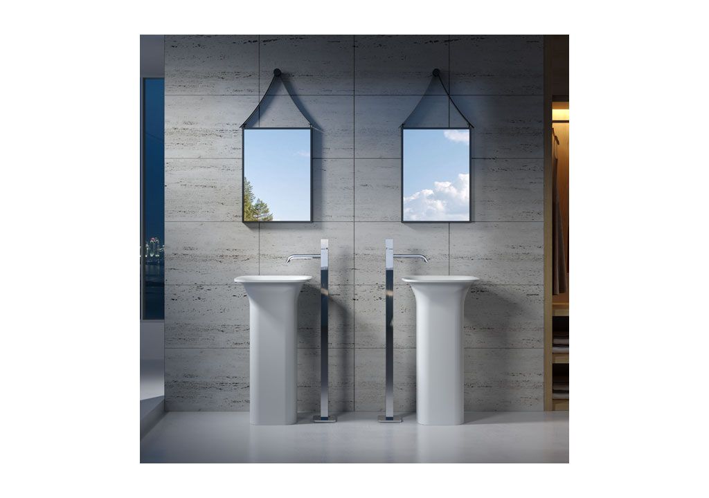 V23 Напольная раковина стоящая прямоугольная Aquanet  - Вид №3