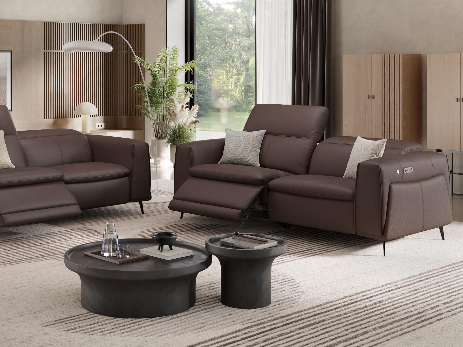 2-местный кожаный диван Sofanella Belluno ARCH-00115856 - Вид №8