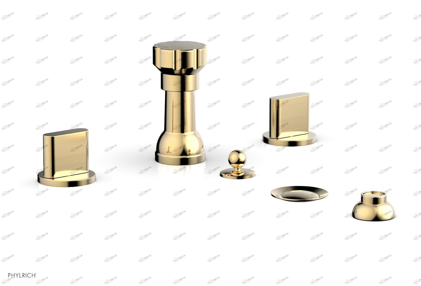 Смеситель для биде ROND Phylrich  183-60-026 Satin Brass 