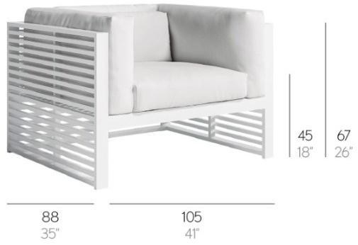 GANDIABLASCO Садовое кресло из ткани с подлокотниками Dna sun-id-1372736 - Вид №4