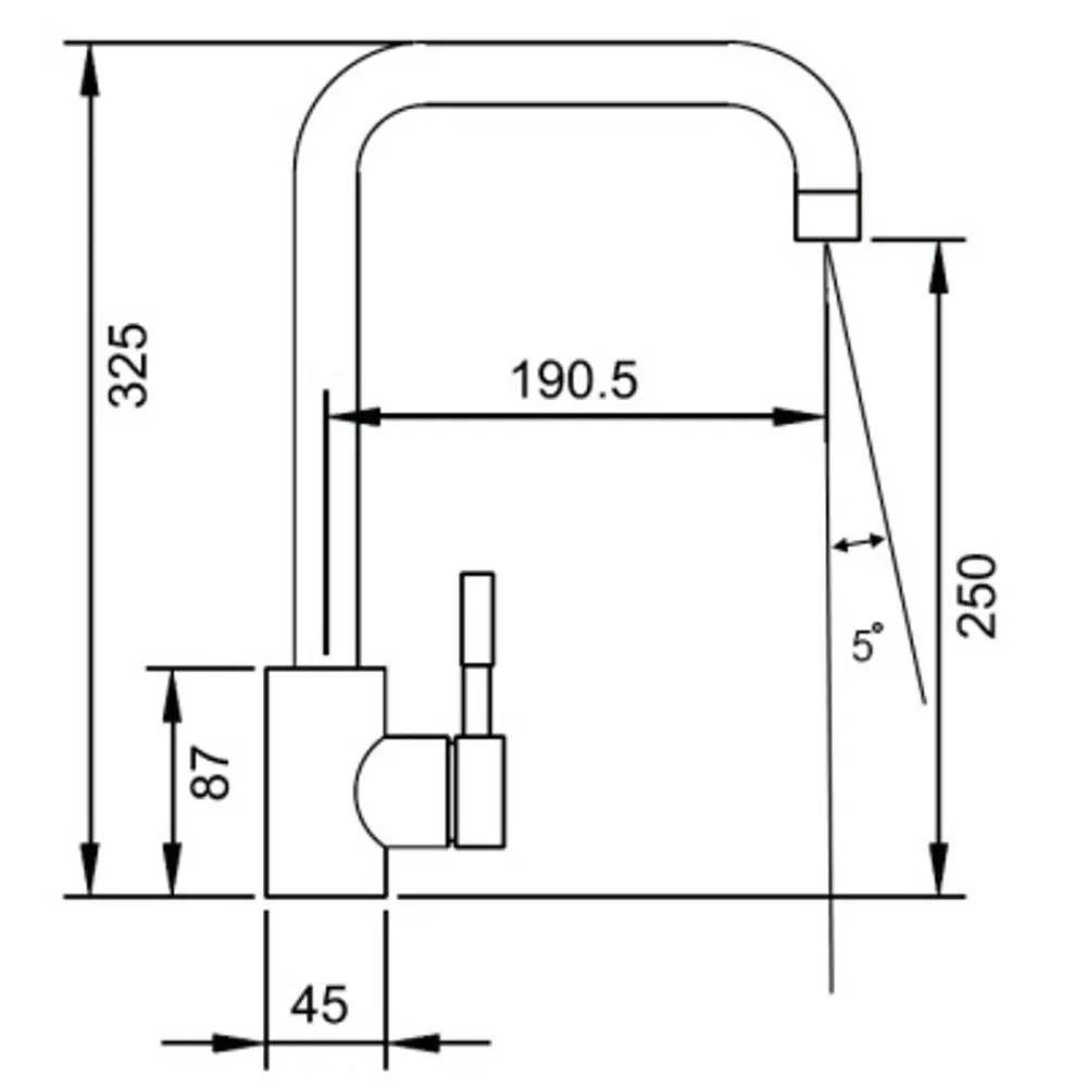 Смеситель для кухни Osgard Gron 36.5 см цвет арктик STLM-2058622 - Вид №10