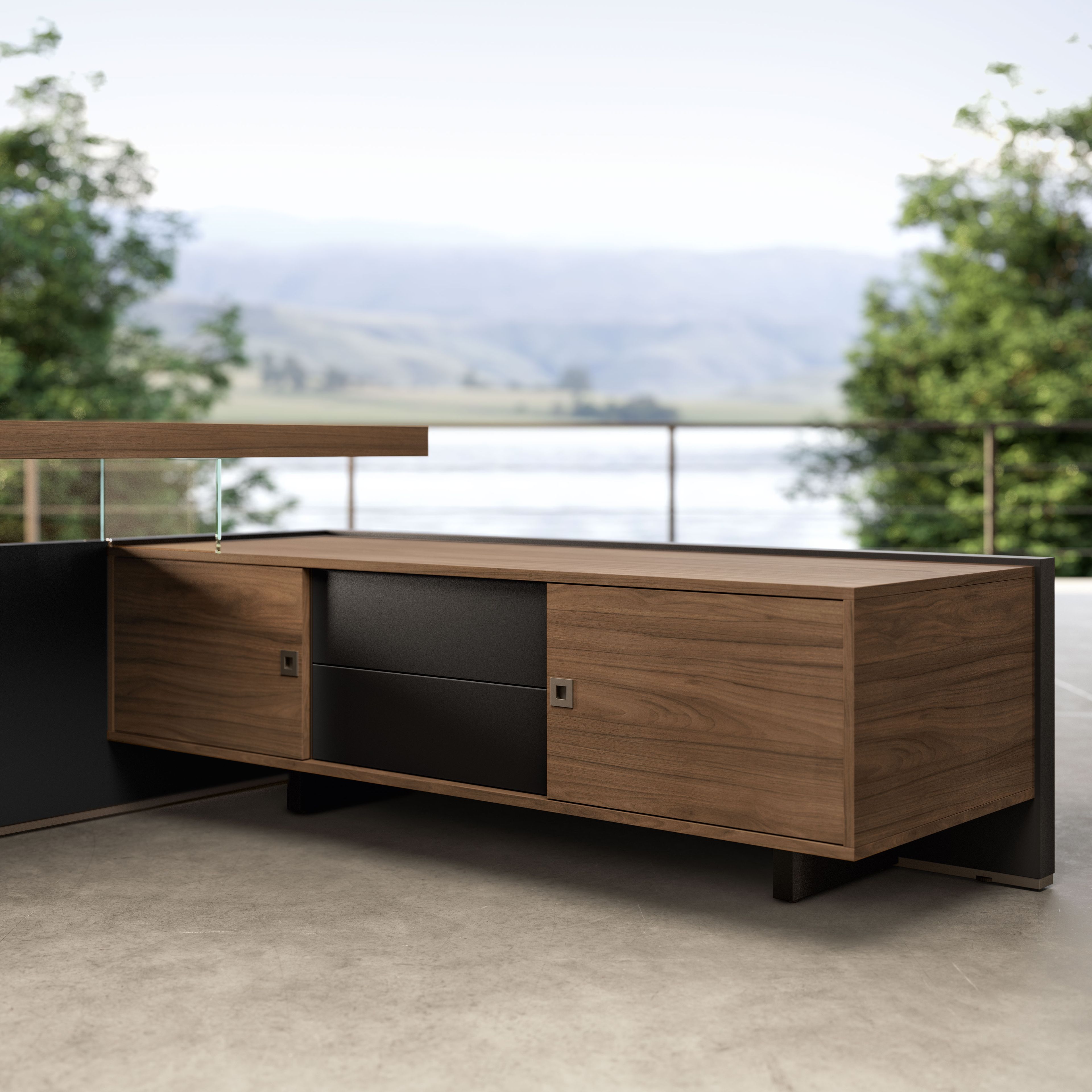 Деревянный офисный шкаф с распашными дверцами и ящиками About Office Bold58 ARCH-00141530 - Вид №1