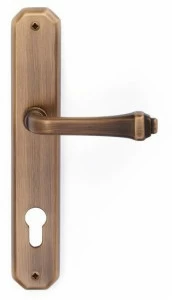 Pasini Ручка из латуни на пластине с накладкой Creola 1800