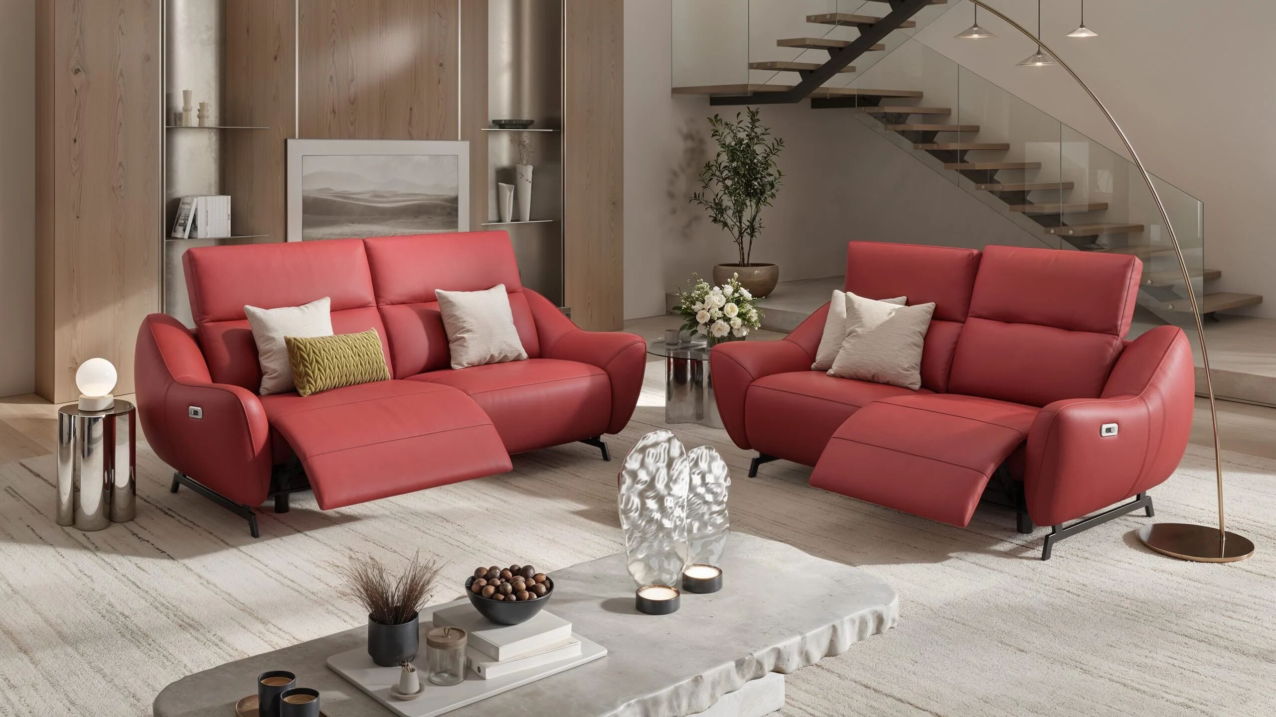 3-местный кожаный диван Sofanella ARCH-00073537 - Вид №4