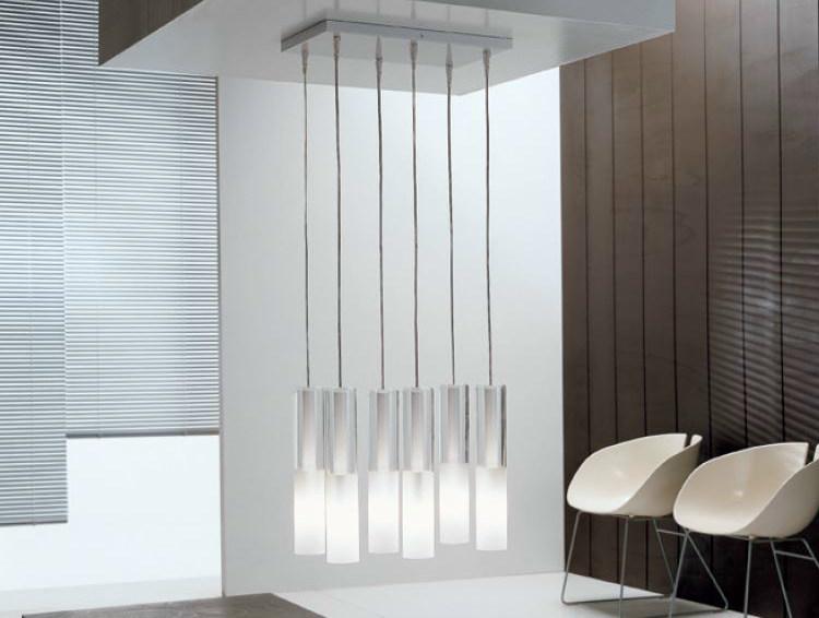 PANZERI Подвесной светильник из сатинированного стекла Jazz sun-id-1434266 - Вид №2