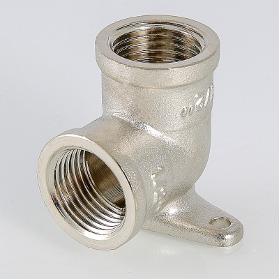 VTr.751.N.0004 Фитинг резьбовой – угольник с креплением (водорозетка) Valtec 1/2"  - Вид №13