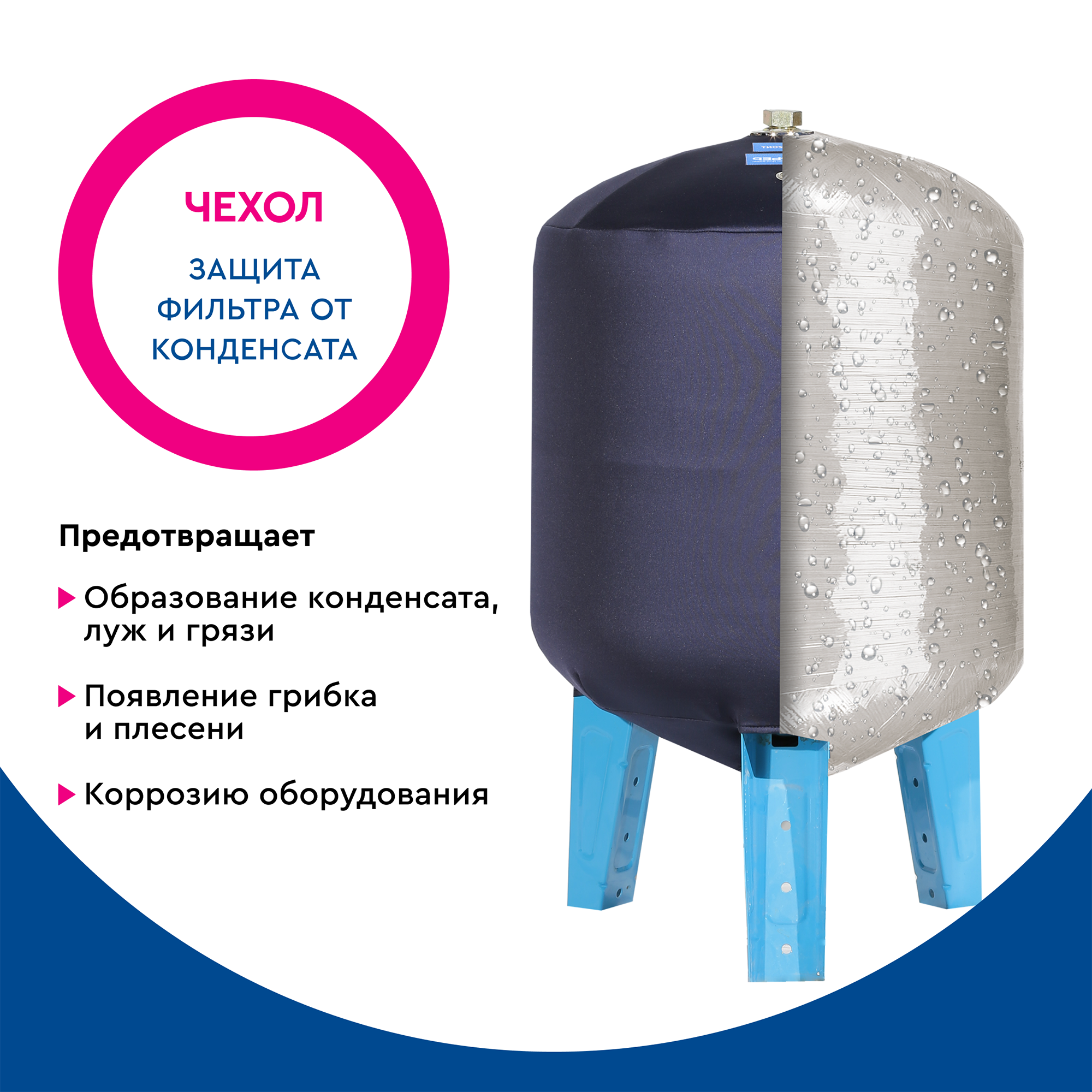 Термочехол Santreyd для гидроаккумулятора 80 л - защита от конденсата 89124222 STLM-0078688 - Вид №4