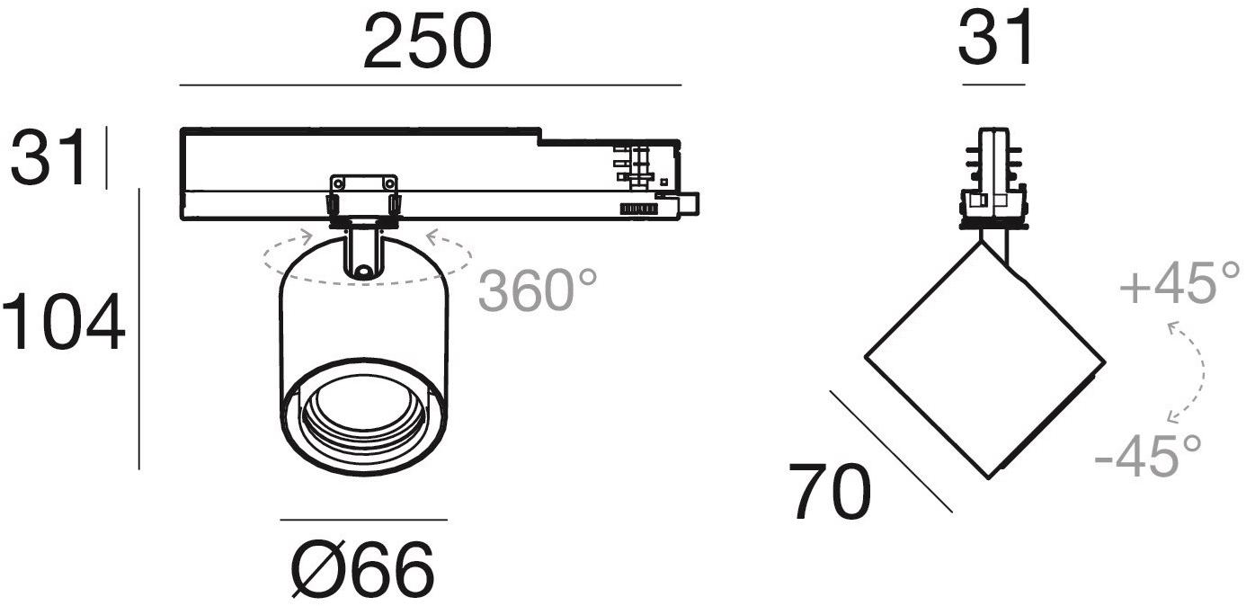 Linea Light Group Светодиодное освещение направляющих из алюминия с порошковым покрытием Optus sun-id-1414635 - Вид №6
