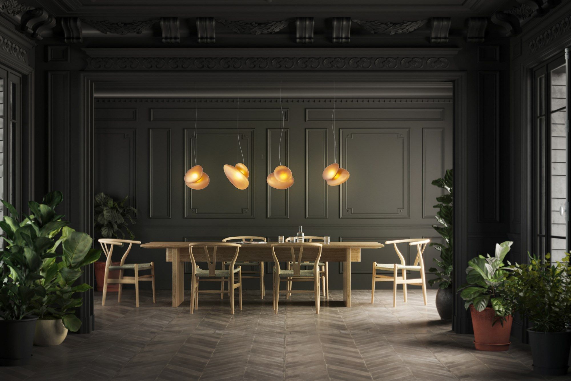 Стеклянный светодиодный подвесной светильник A-N-D Pebble ARCH-00034848 - Вид №2