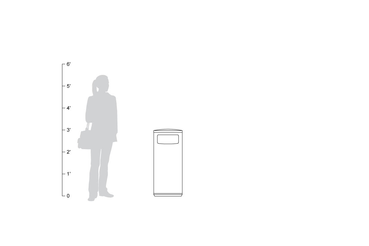 FSRT185 Универсальная емкость для мусора и утилизации  Forms-surfaces  - Вид №21