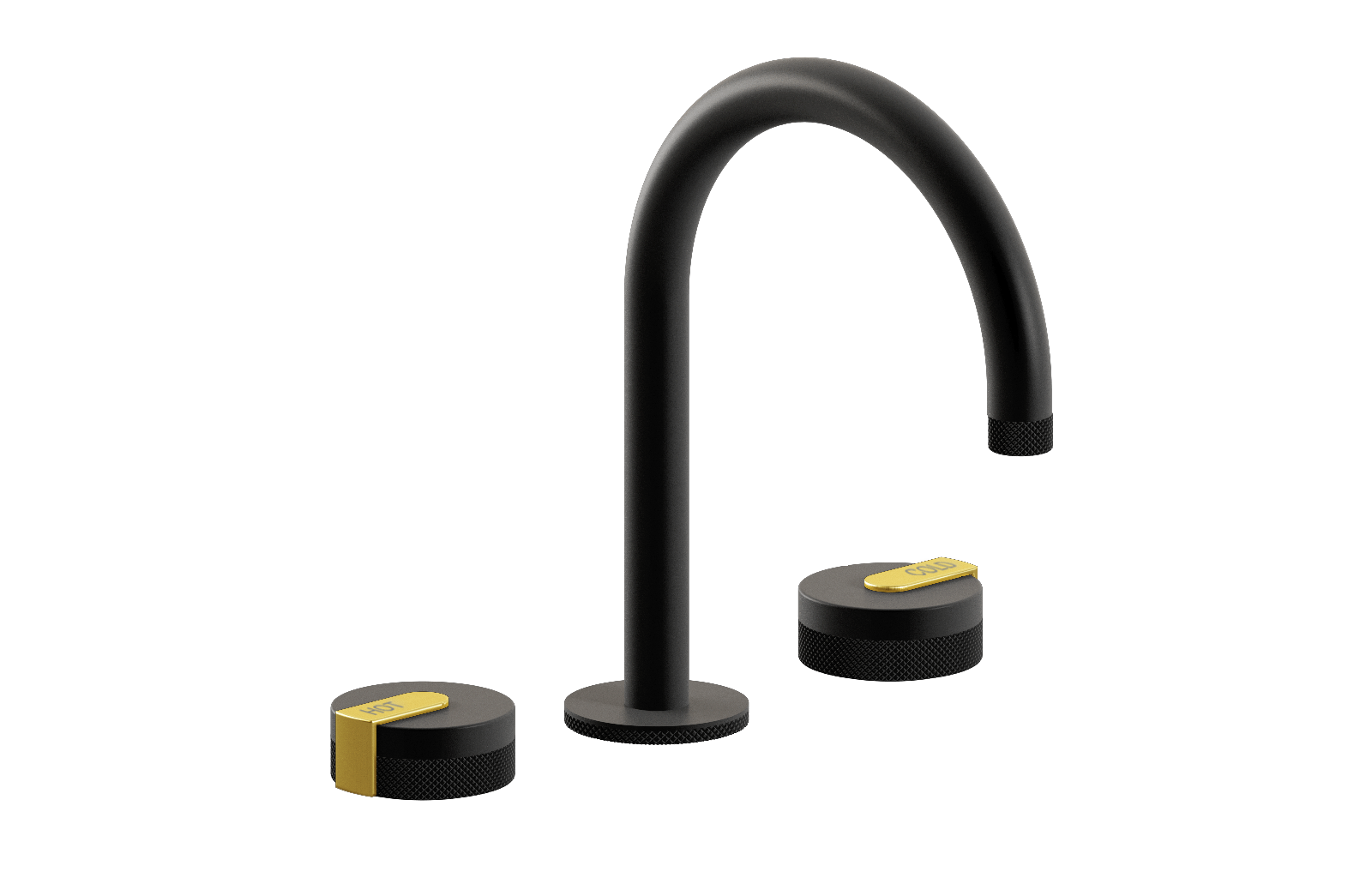 E-11512-R1MBK-L1BB-MBK Смеситель для умывальника на 3 отвертия GRAFF MOD+