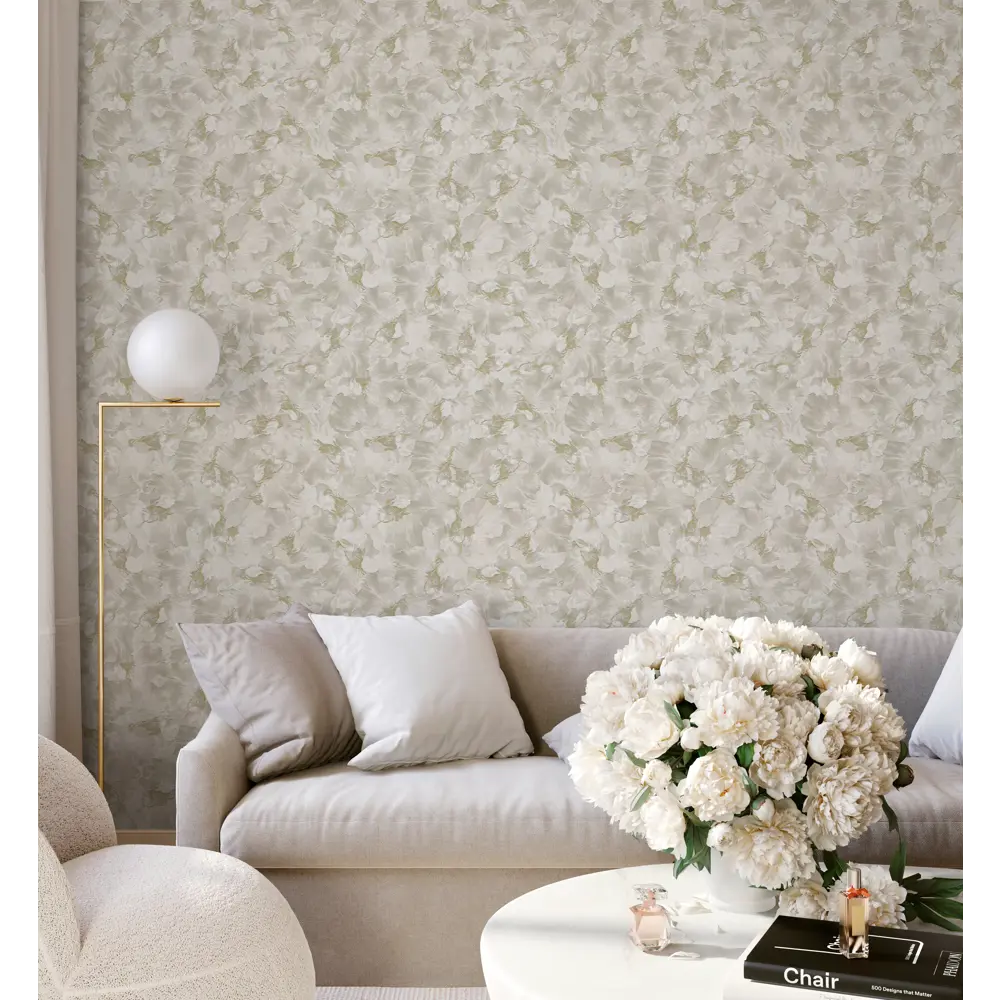 Обои флизелиновые Anturage Iris бежевые 1.06 м AN8604-21 STLM-2126923 - Вид №2