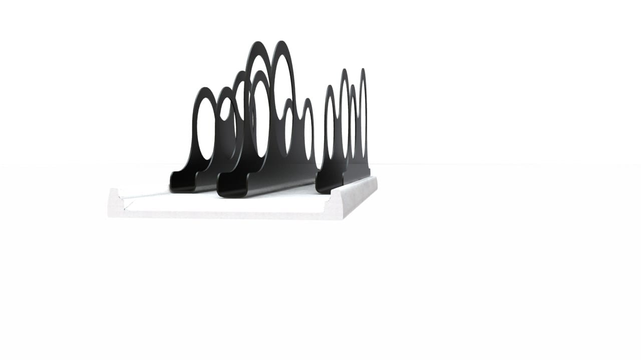 Стойка для велосипедов из оцинкованной стали Viscio Urban Design DUNE ARCH-00050149 - Вид №17