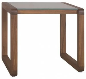 Il Giardino di Legno Квадратный садовый стол из дерева и стекла Dual Dual04d3