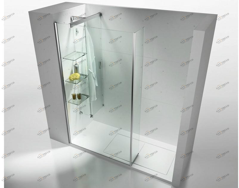 VISMARAVETRO Раздвижная перегородка из закаленного стекла с полками и крючками Complementi sun-id-1391854