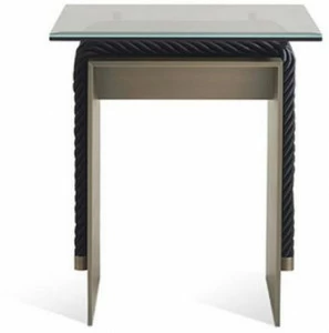 Gianfranco Ferré Home Квадратный журнальный столик из металла и стекла Glasgow