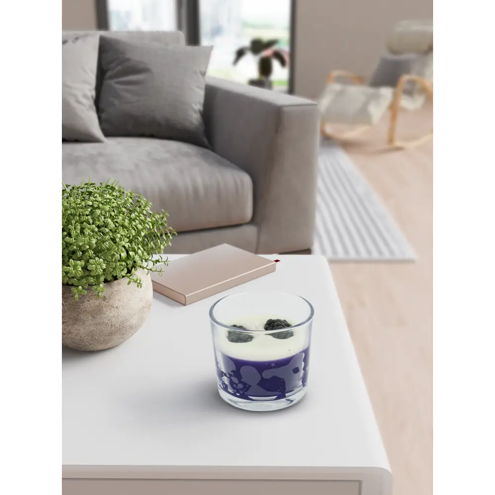 Santreyd - Ароматическая свеча «Ежевичный щербет» в десертном стакане 82619230 STLM-0031885 - Вид №5