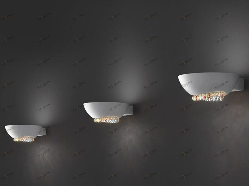 Masiero Настенный светильник из алюминия с порошковым покрытием и кристаллами Swarovski® Blink sun-id-1391200