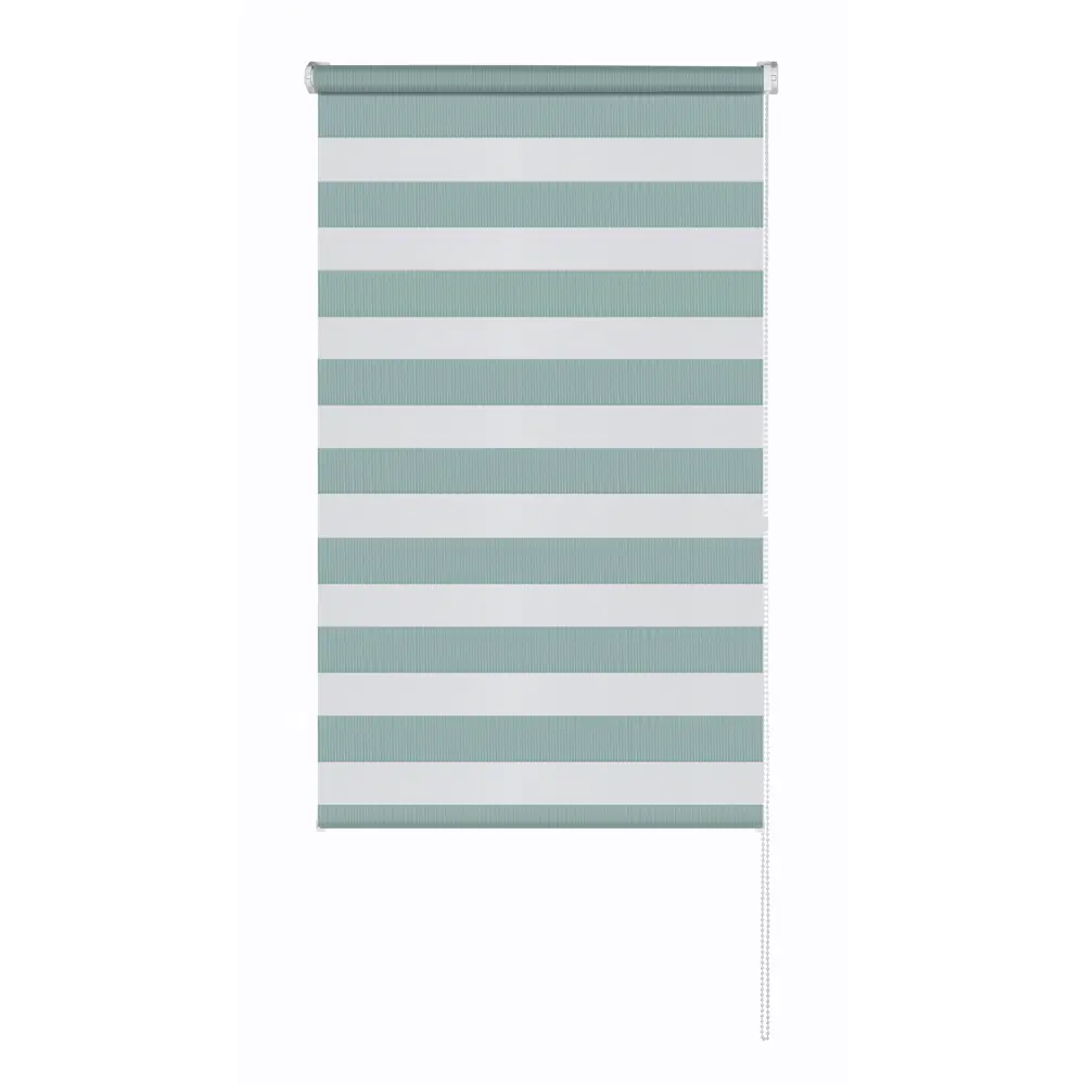 Рулонная штора день-ночь MIAMOZA Петер 55×160 см бирюзовая 89411398 STLM-1567350