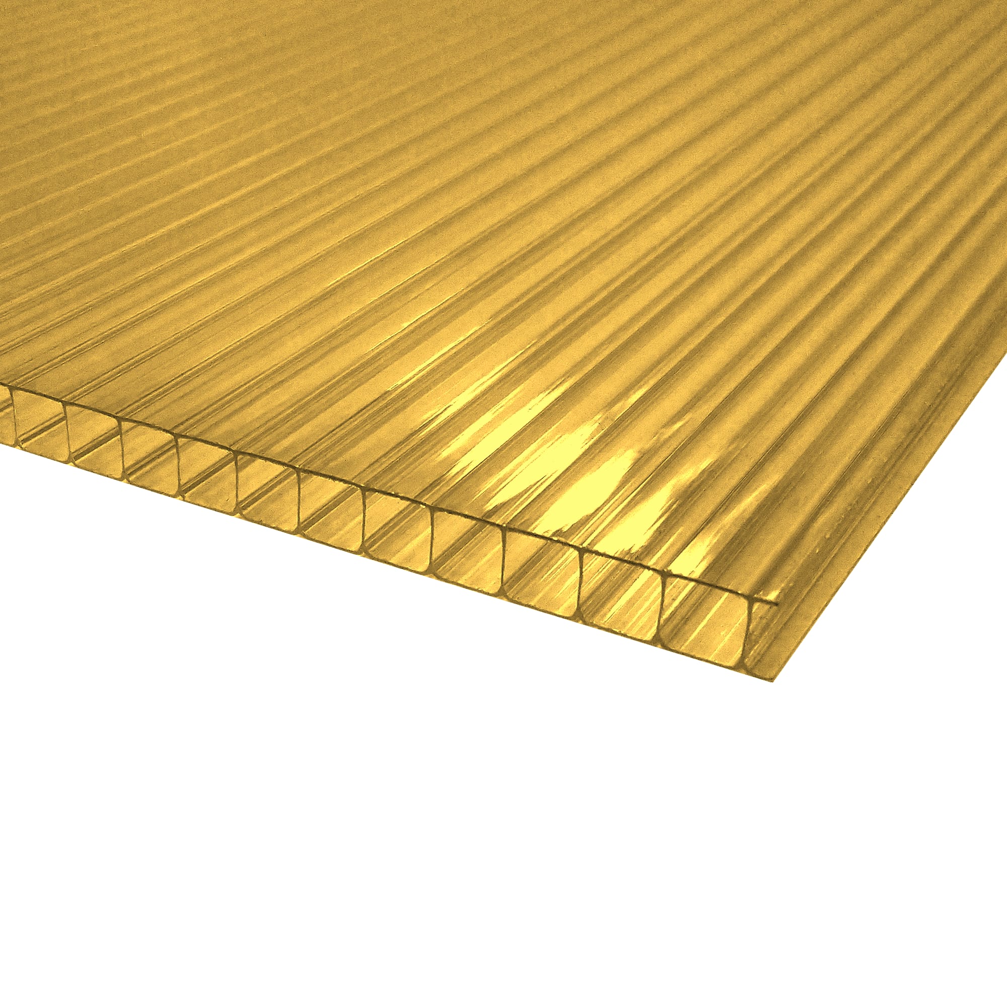 82432449 Поликарбонат сотовый 3000х2100х6 мм желтый Santreyd 