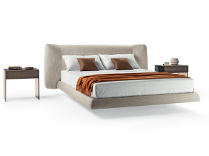 Двуспальная подвесная кровать из ткани