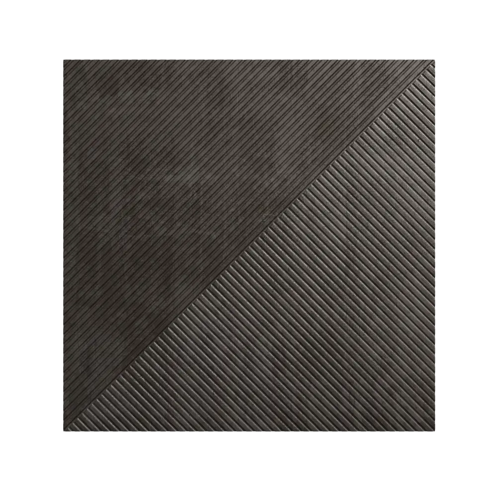 Декоративная панель 3D МДФ Квадро 3 Бетон Темный цвет серый 50x50 см Santreyd STLM-2120672 - Вид №2