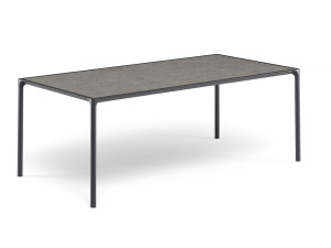 Прямоугольный садовый стол из керамогранита
