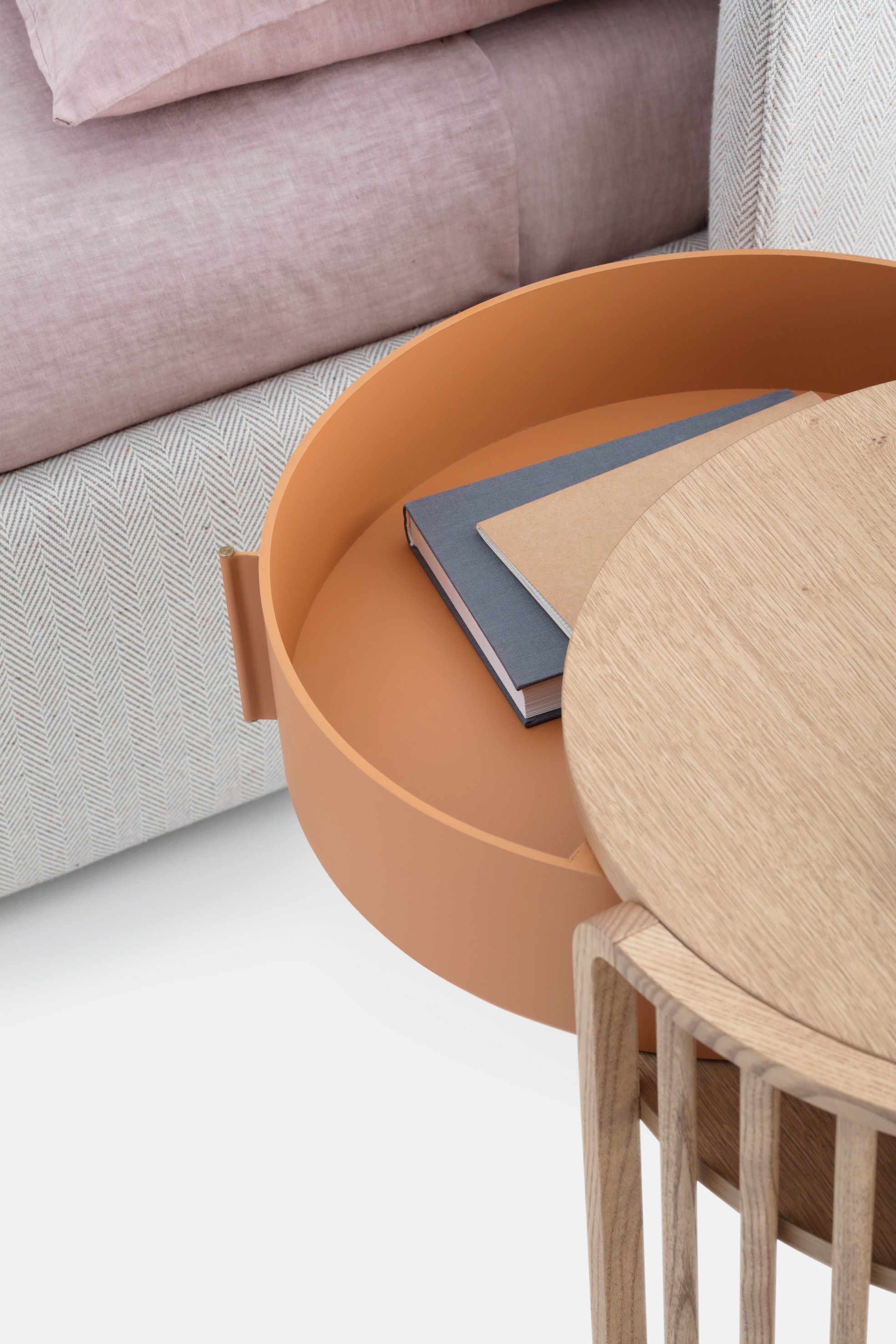 Деревянная круглая тумбочка с ящиками Pianca ARCH-00028815 - Вид №5