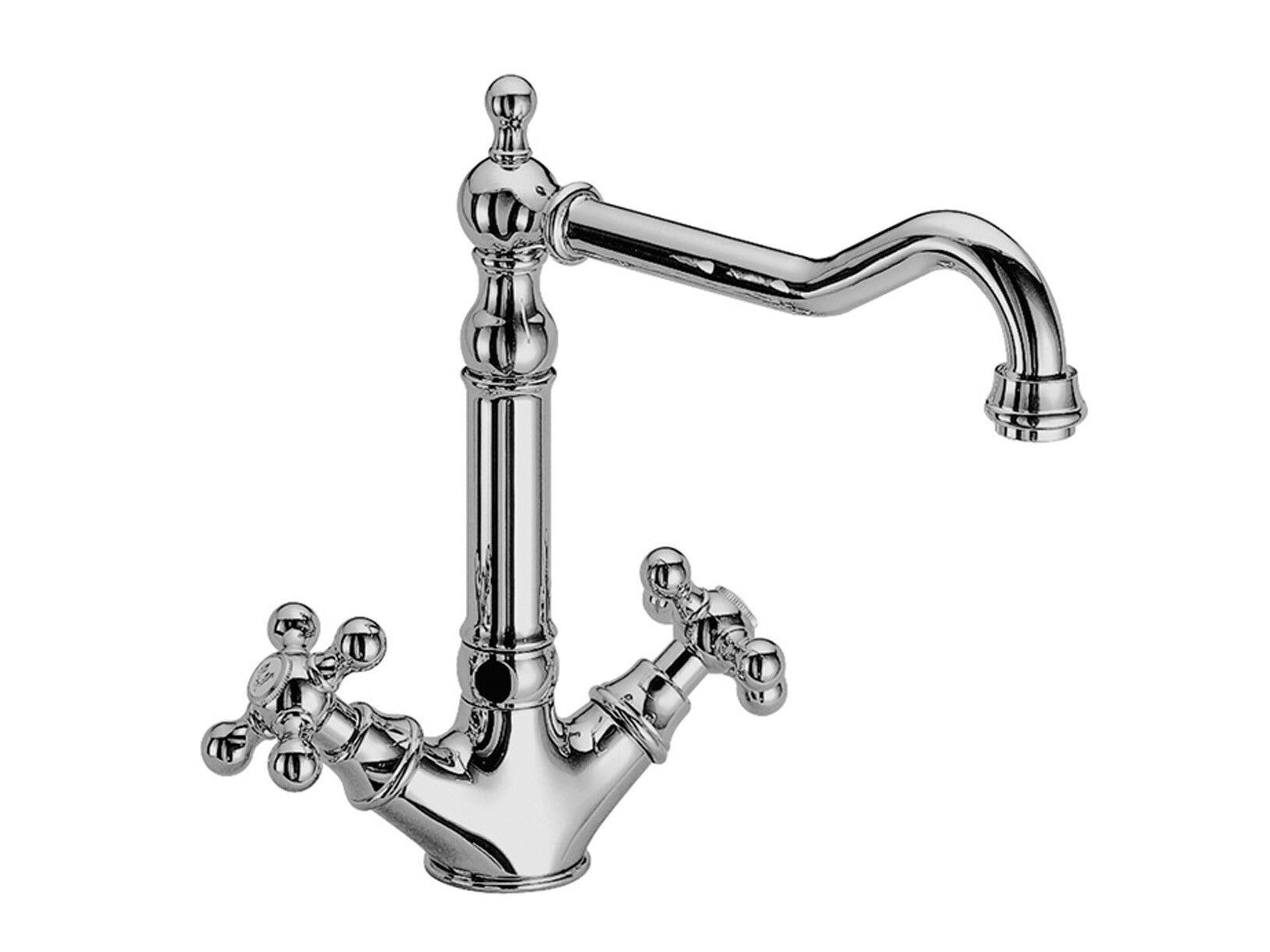 Столешница с одним отверстием кухонный кран с поворотным изливом Rubinetterie Frattini Dedra ARCH-00049791