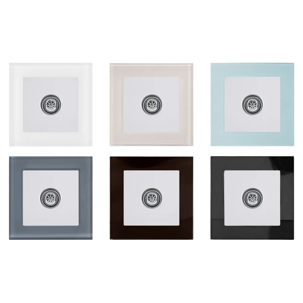 ТВ-розетка оконечная WERKEL для скрытого монтажа, серебристая 17782299 Встраиваемые механизмы STLM-0008620 - Вид №1