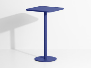 Высокий квадратный алюминиевый садовый стол с порошковым покрытием