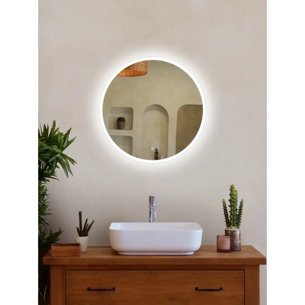 Зеркало в ванную комнату с подсветкой Грейс 60 см круглое с подсветкой Santreyd STLM-2108931