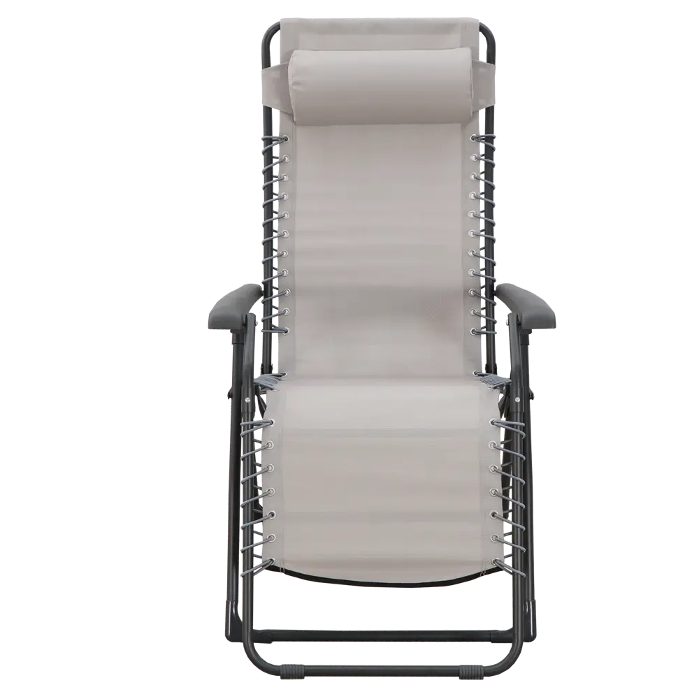 Стул-шезлонг садовый Multipo Zero 65.5x116x91 см сталь/текстилен бежевый 82667217 STLM-2162997 Santreyd  - Вид №2