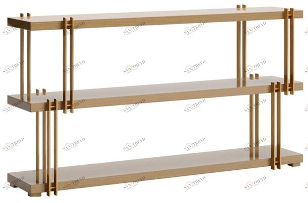 VOLPI Прямоугольная консоль с полками Luigi volpi Lv-28003