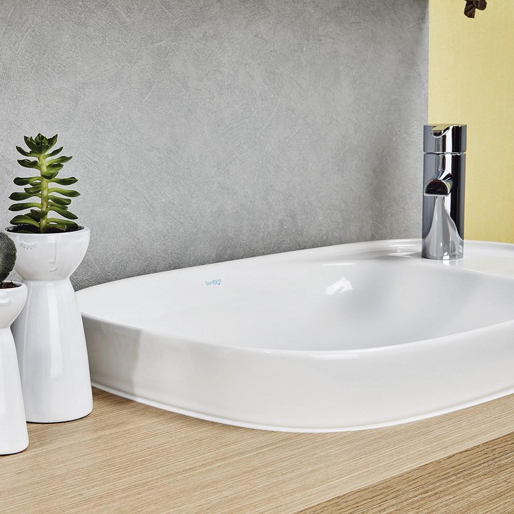 Раковина асимметричная встраиваемая 60 Sanitana BE YOU S10062216700000  - Вид №2