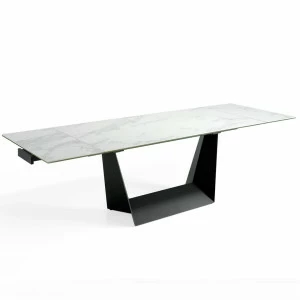 Обеденный стол раздвижной с керамическим топом 180-270 см DT777 от Angel Cerda ANGEL CERDA  289044 Белый