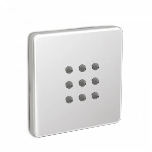 Graffio Квадратная боковая форсунка 75 × 75 мм, скругленные углы, дождь, встраиваемая. BJ311