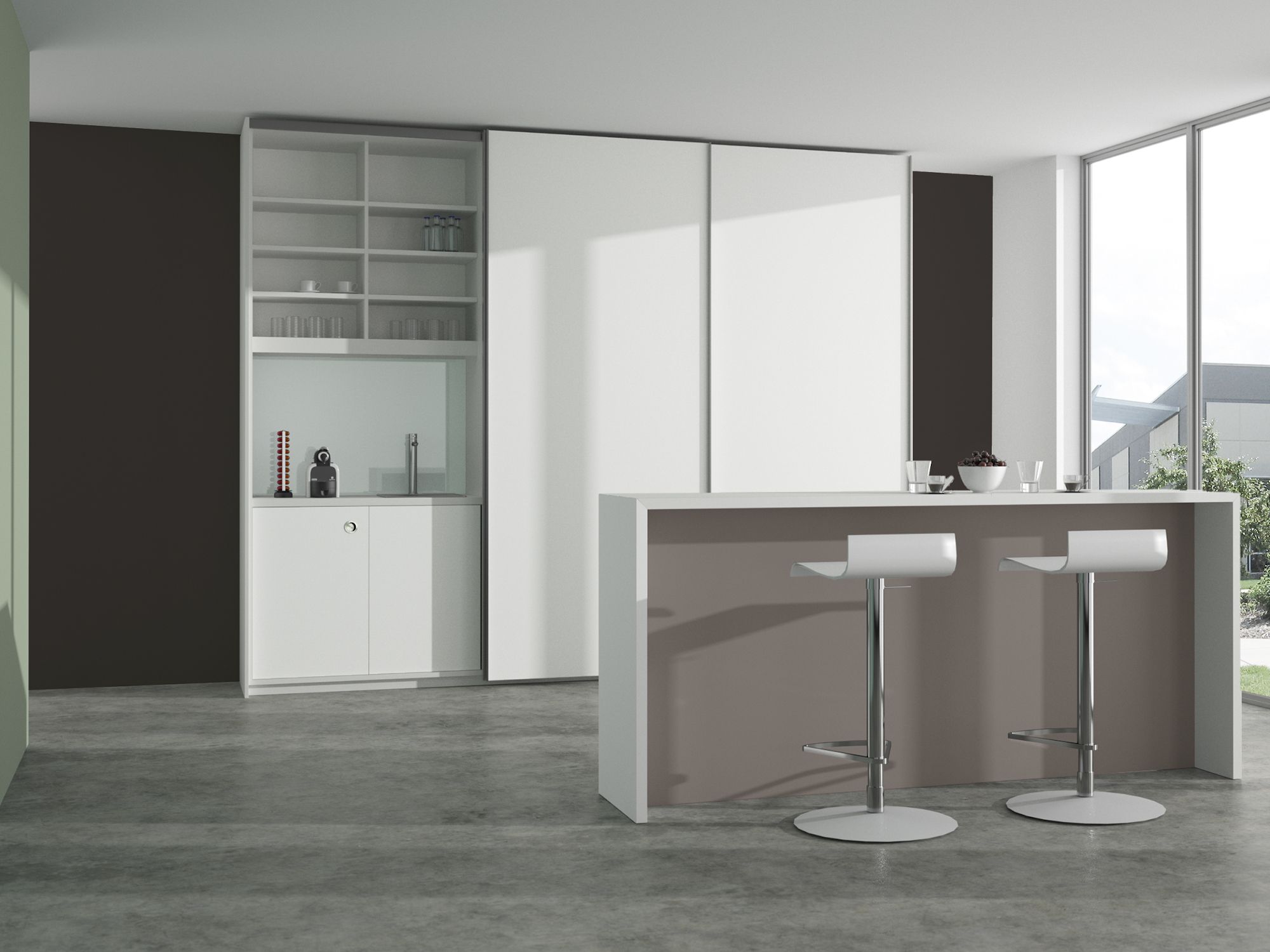 Офисная мебель с раздвижными дверями werner works basic S ARCH-00000403 - Вид №3