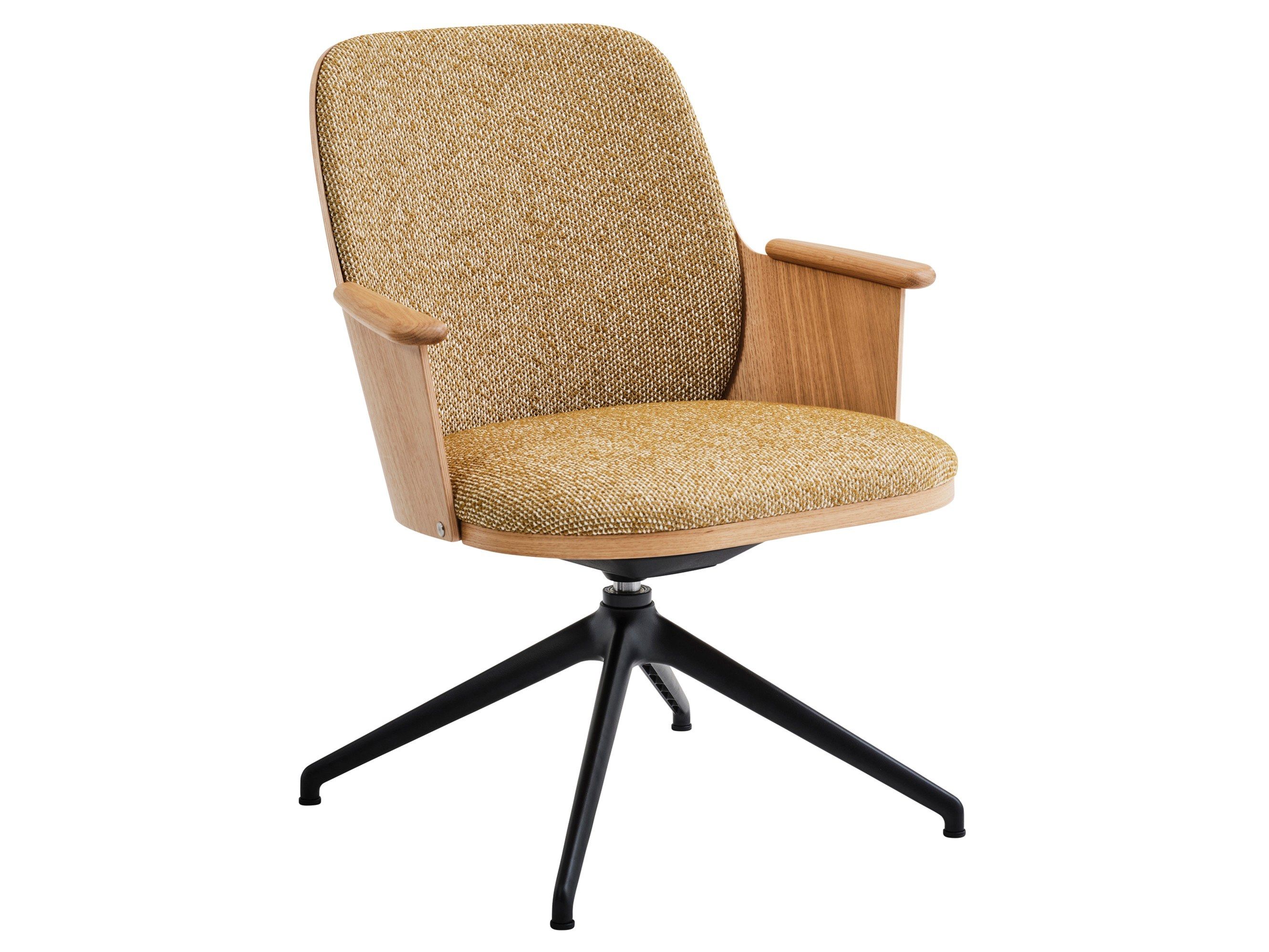 Тканевый поворотный стул с подлокотниками Karl Andersson SANDER LOUNGE ARCH-00110823 - Вид №1